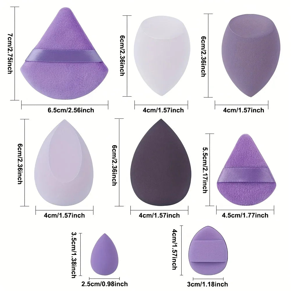Makeup Sponge Velvet Cosmetic Blenders Finger Puff Foundation Puffs Qme