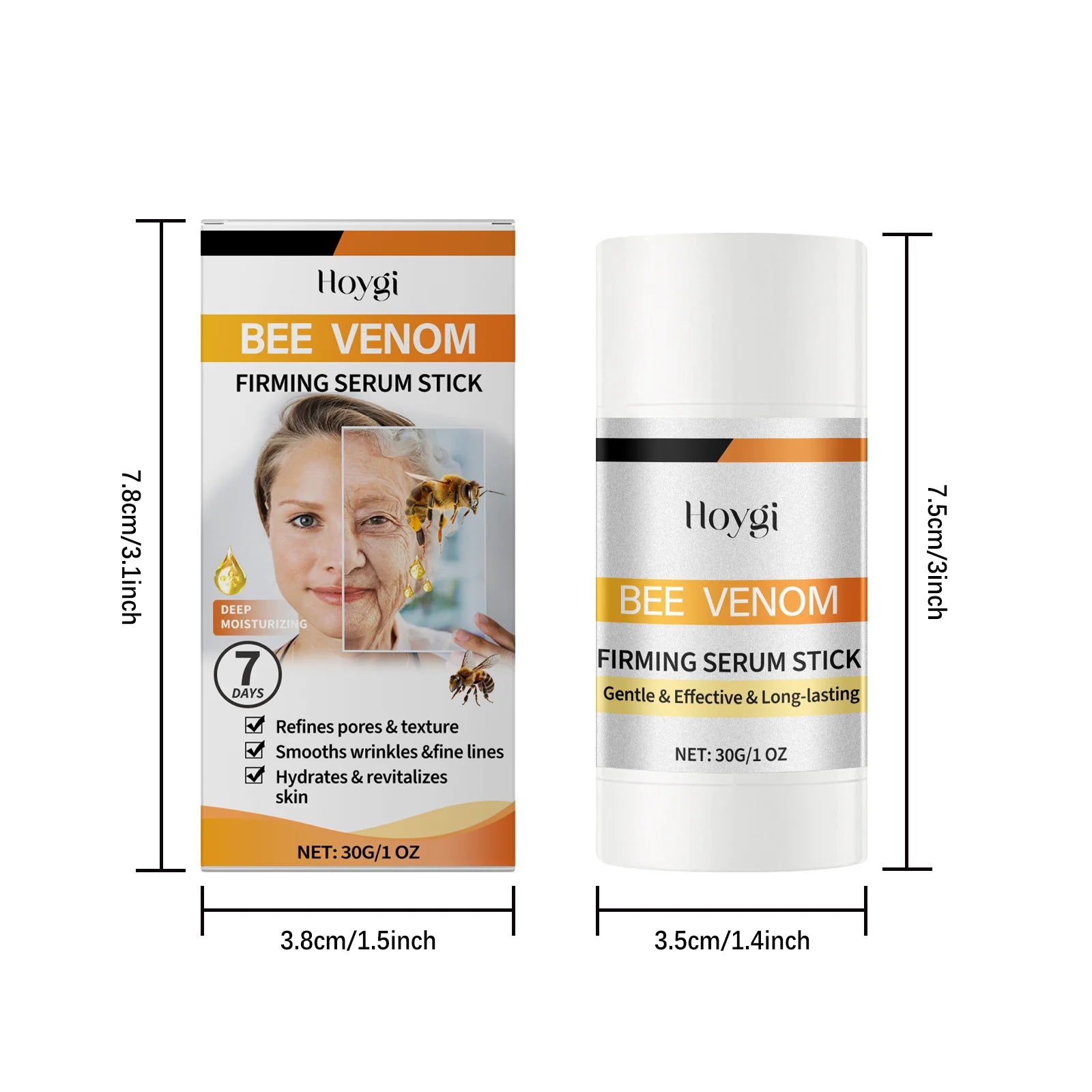 Bee Venom Firming Serum Stick Nourishing Lifting Fade Fine Lines Increase Elasticity Brightening Moisturizing Essence Face Care Qme