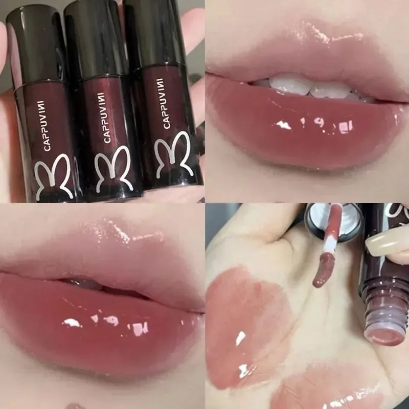 Ice Juice Red Lip Gloss Crystal Mirror Water Light Lip Glaze Grapes Jelly Glass Lip Oil Waterproof Lipstick Clear Tint Makeup Qme style2-08