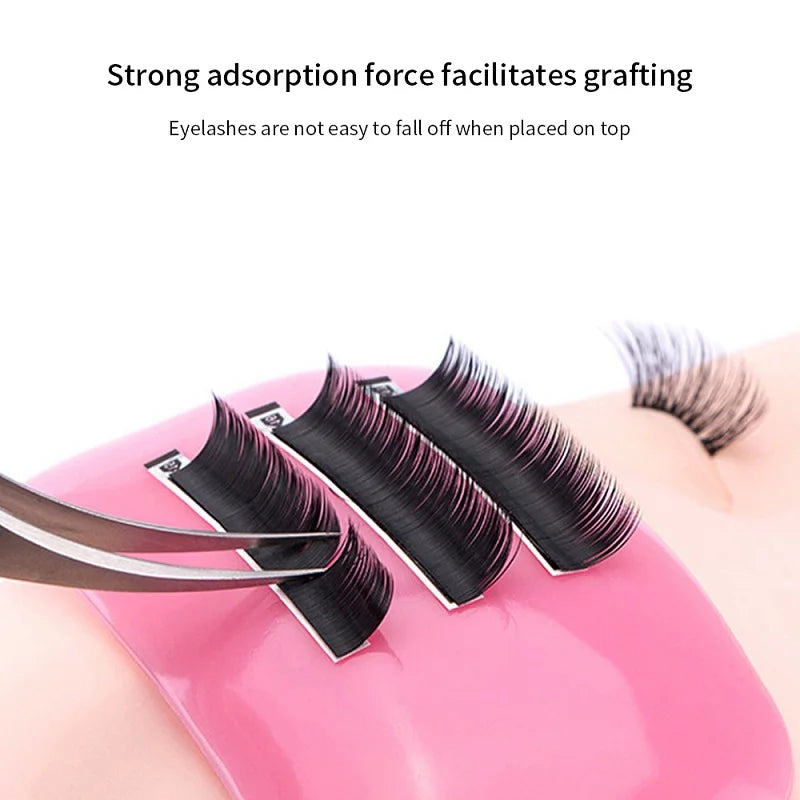 Eyelash Extension Forehead Sticker Pad Silicone Pink Transparent Qme