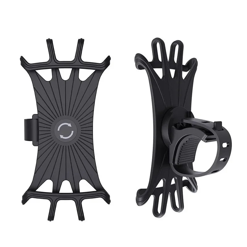 360 Rotatable Motorcycle Bike Phone Holder Universal Mobile Rack Qme no black