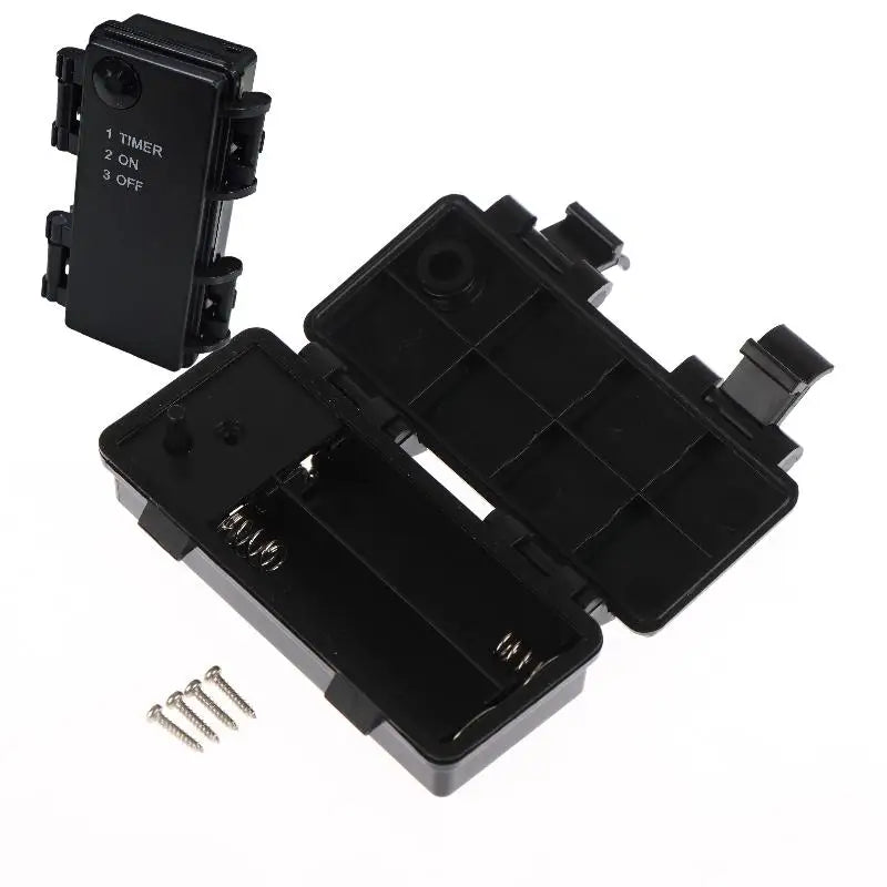 2 Sections AA Battery Holder 3V No 5 Waterproof Dustproof Cartridge Qme