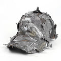 Tactical Camo Baseball Cap Army Green Leaf Print Bendable Brim Soft Qme GRAY