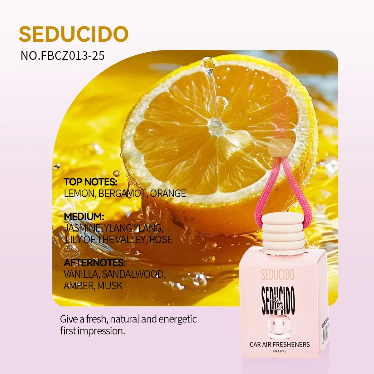 Car Air Fresh Fragrance Lasting Natural Flower Perfume Diffuser Mild Qme SEDUCIDO