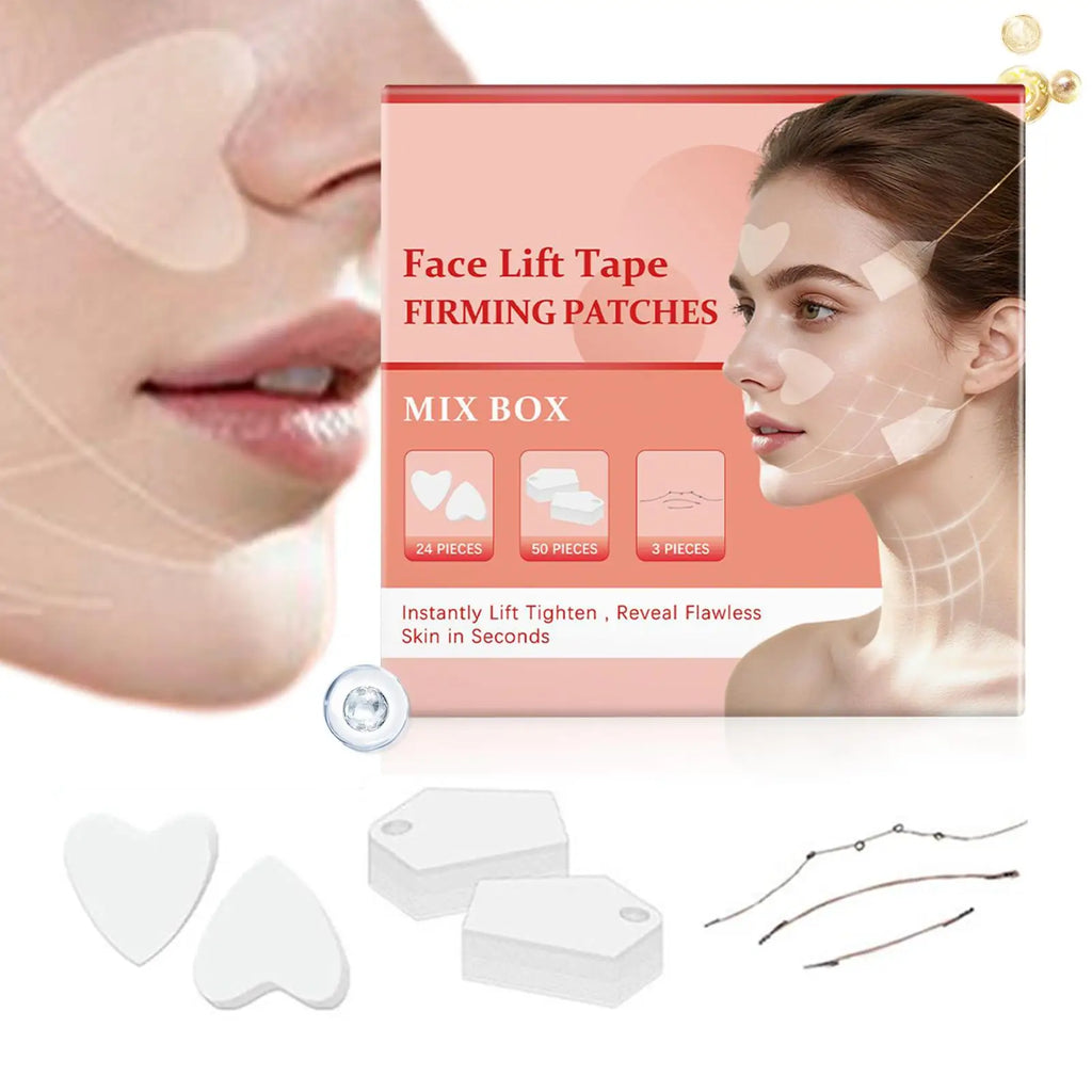 V Lift Face Sticker Invisible Makeup Adhesive Lift Face Tape Slim Patch Facial Line Wrinkle Sagging Skin Fast Pull Chin Tape Qme
