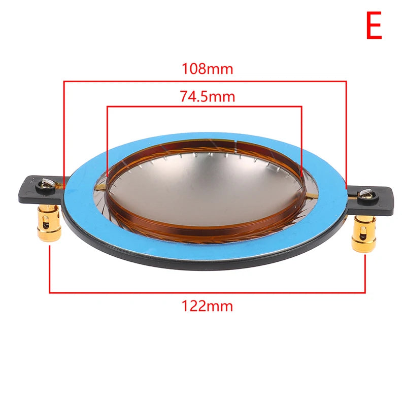 34 4 44 51 3 72 2 74 5 Core Tweeter Voice Coil Membrane Titanium Film Qme 74.5mm