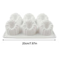 Raspberry Mold 3D Raspberry Shape Cake Decoration Mould 6 Cavity Fruit Pastry Molds for Home Kitchen Baking Pastry Bakery Qme White CN