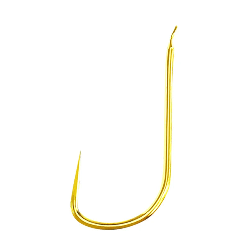 100 Shinkanto Barbless Multi-type Multi-size Goldfish Hooks Long Qme