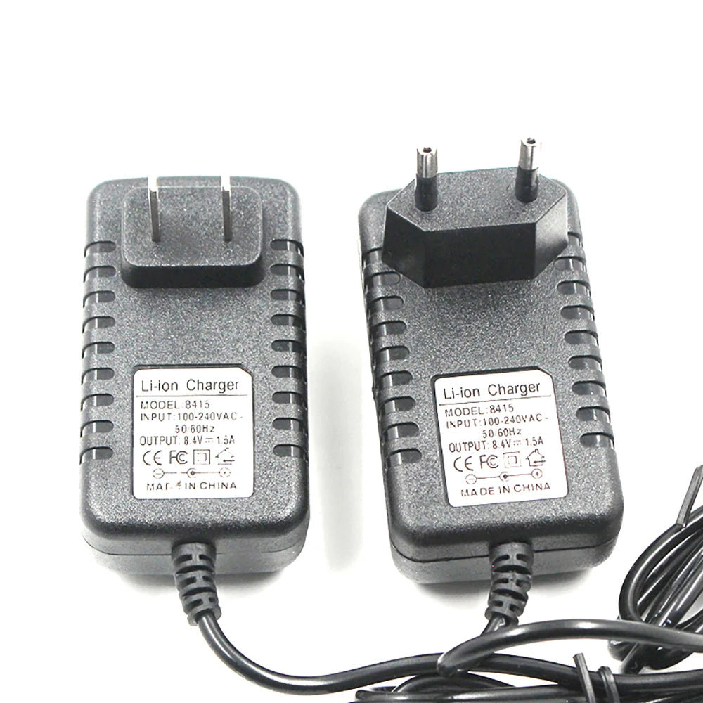 12.6 V1A 2A DC Power Adapter 18650 Lithium Battery Li-ion Charger for 3s 12.6V 2000MA Lithium Battery Pack Qme