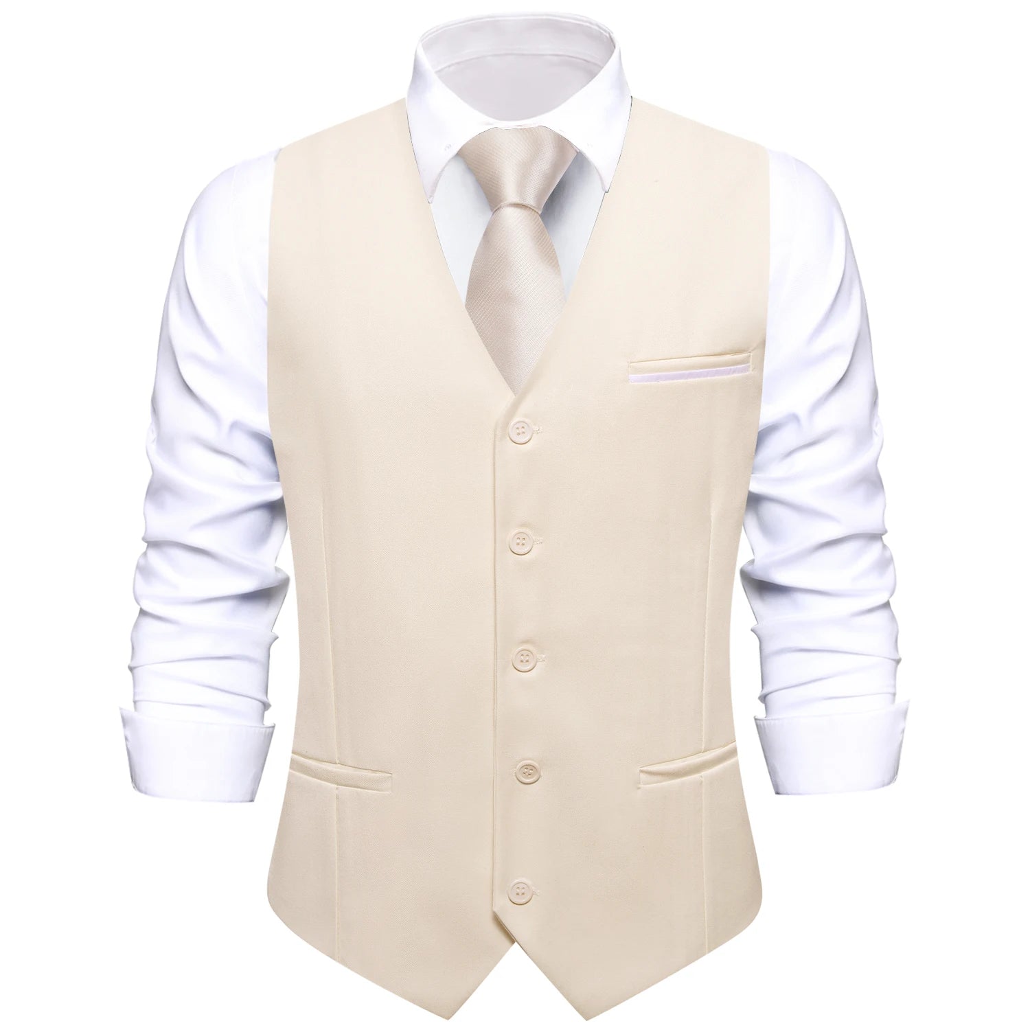 Slim Single Waistcoat Green or Yellow or Apricot or Pink or Black Blue Sleeveless Simple Formal Daily Vest Qme DPTH-MJDJ3377 XL