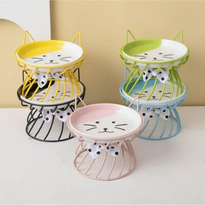 Cats Dogs Outdoor Feeding Drinking Accessories Doggie Cat Stand Bowl Qme