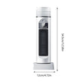 Tower Fan 6-Speed Bladeless Silent Summer Blower with Water Tank 110 Degree Oscillating Fan for Bedroom for Dorm Kitchen Office Qme White