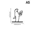 Cartoon Character Power Switch Decal Line Drawing Design Wall Decor Qme A5