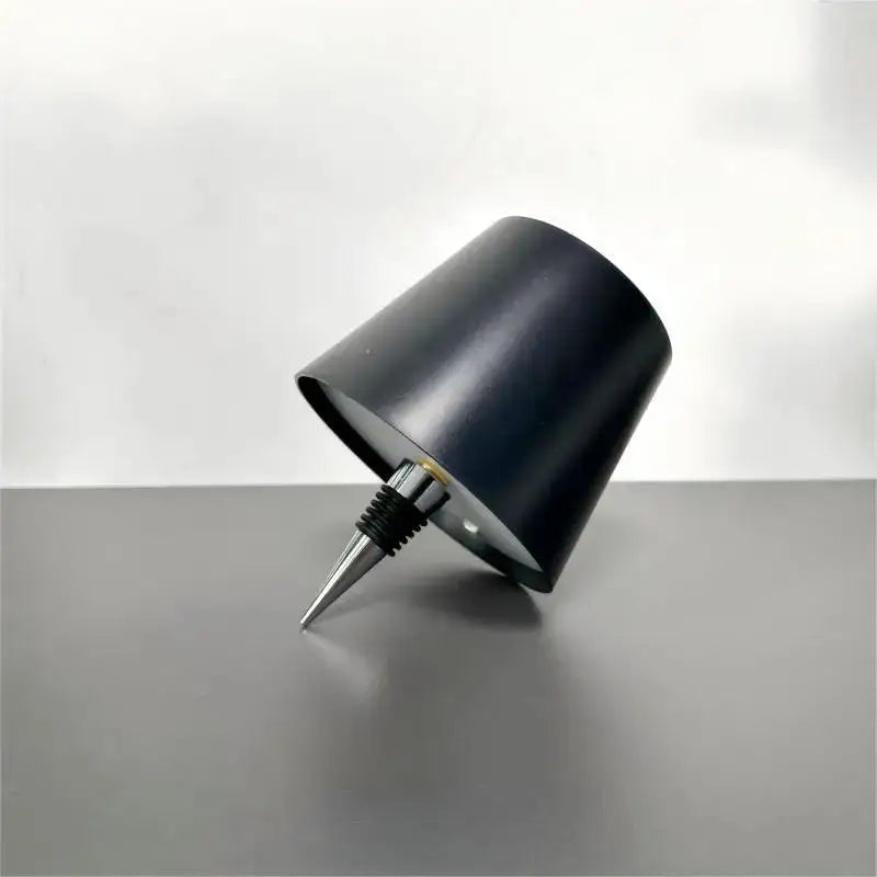Wine Bottle LED Wireless Table Lamp 3-color Infinitely Dimmable USB Qme BLACK A changeable