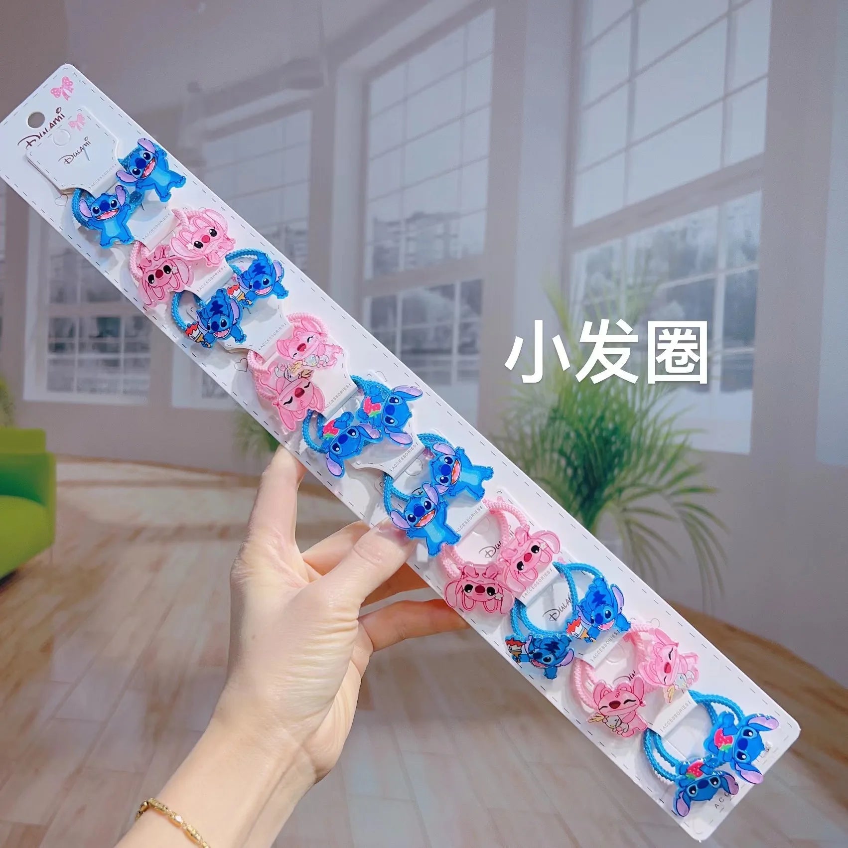 Cute “Stitch” Cartoon Acrylic Hair Clip Student Hair Accessories: Hair Ties, Elastic Bands, and Hair Bands Qme 8
