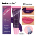 Tube Lip Gloss Peel and Stick Lip Stain Longlasting Waterproof Matte Pink Peel-off Tinted Transfer Resistant Natural Lip Color Qme 03 Hot Pink