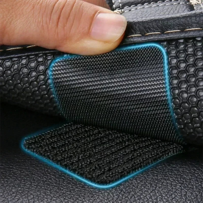 100/2pc Carpet Fixing Stickers Double Faced High Adhesive Car Carpet Fixed Patches Home Floor Foot Mats Anti Skid Grip Tapes New Qme