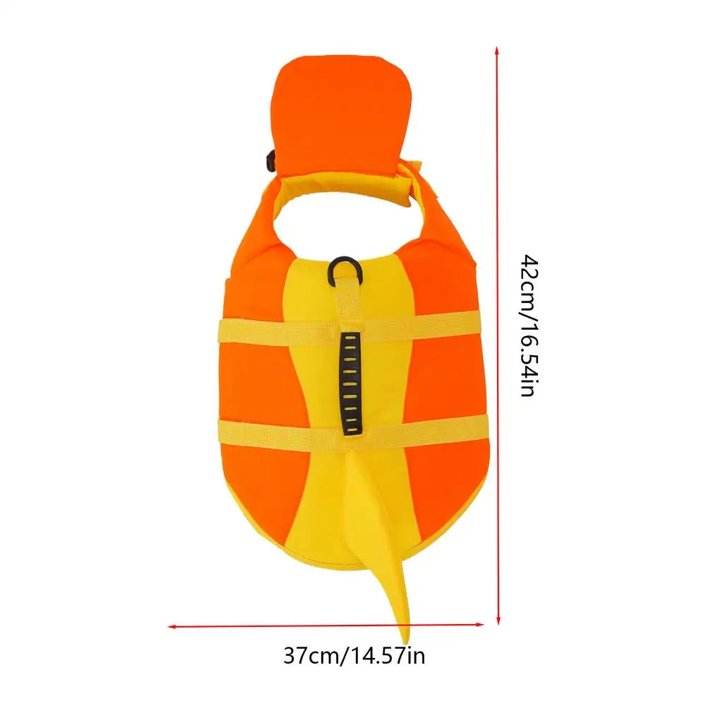 Life Jacket For Dogs Quick-Drying High Flotation With Handle Breathable Puppy Swim Vest For Small Medium Breeds Poodle Bulldog Qme YELLOW L China Mainland