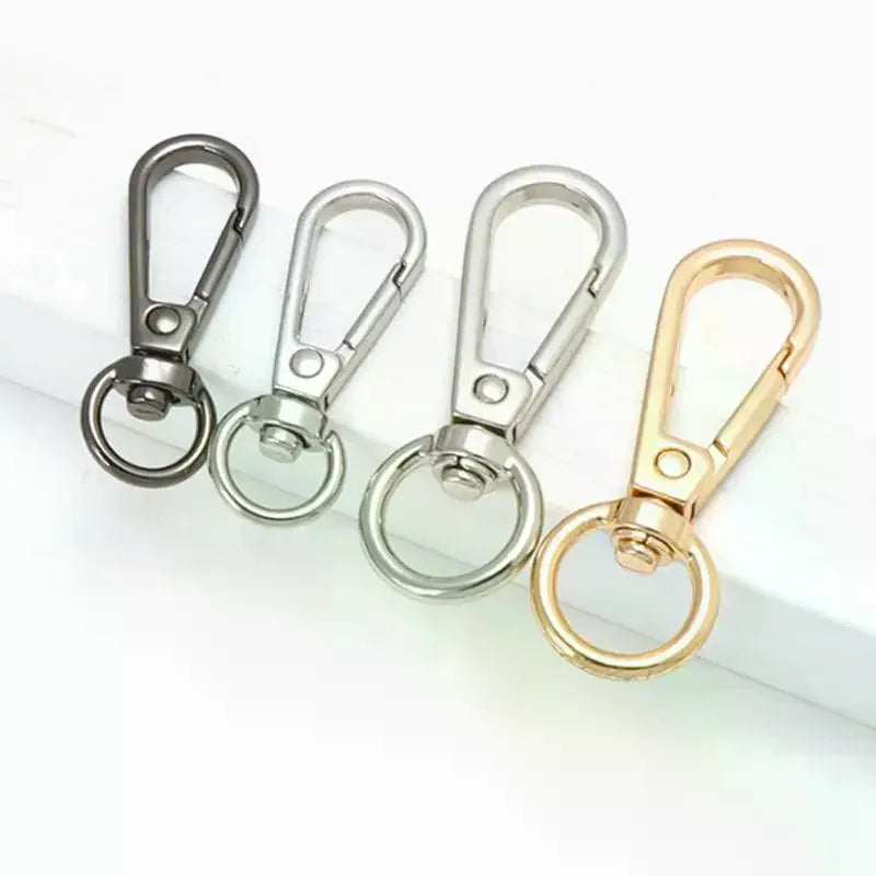 10Pcs Zinc Alloy Swivel Snap Hooks: Heavy Duty Rust-Proof DIY Connectors for Bag Making, Keychains, Lanyards & Crafting Needs Qme