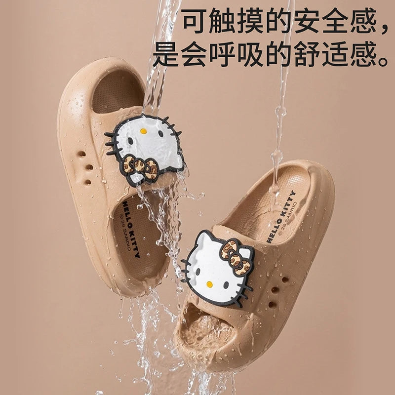 Hello Kitty Cartoon Flip-Flops Cute, Non-Slip Flip-Flops for Students Lightweight Slippers for Home and Bathroom Use Qme