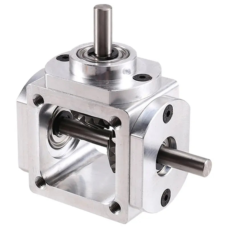 A02F-2X Gearbox 90 Degree Right Angle Bevel Gear-Box With Mounting Hole 1:1 Shaft 1 Module 20 Teeth Bevel Gear C Qme