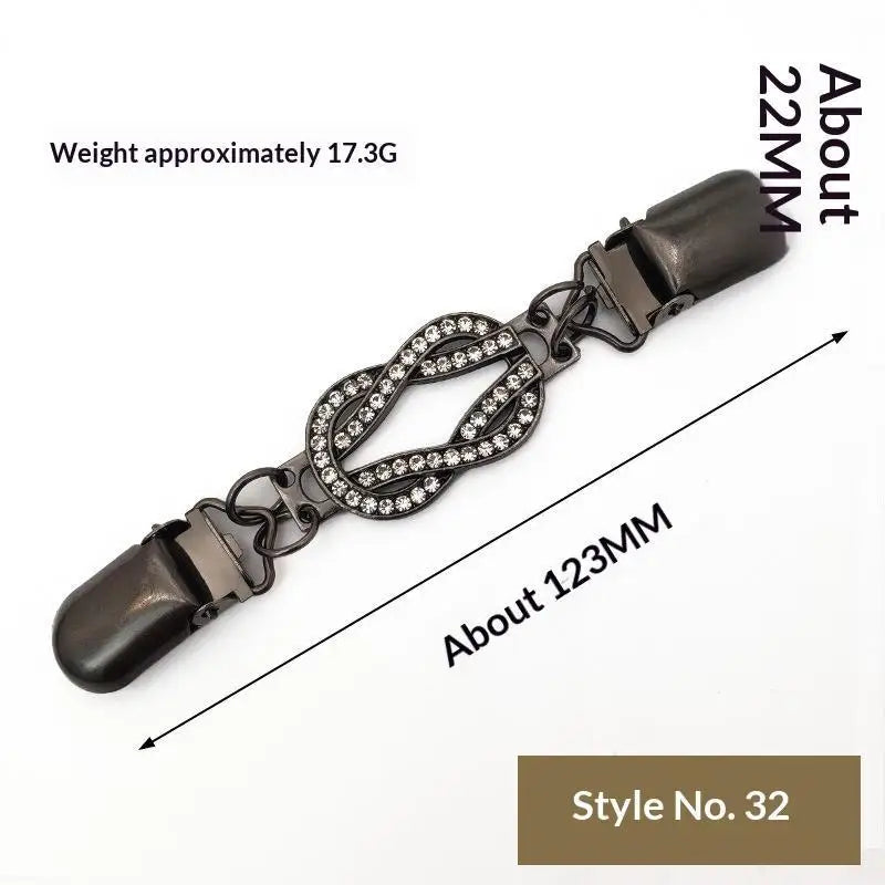Elegant Sweater Clips Retro Back Cinch Shawl Cardigan Collar Clip To Tighten Dress Pant Waist Tightener For Women Girls Clothing Qme A32