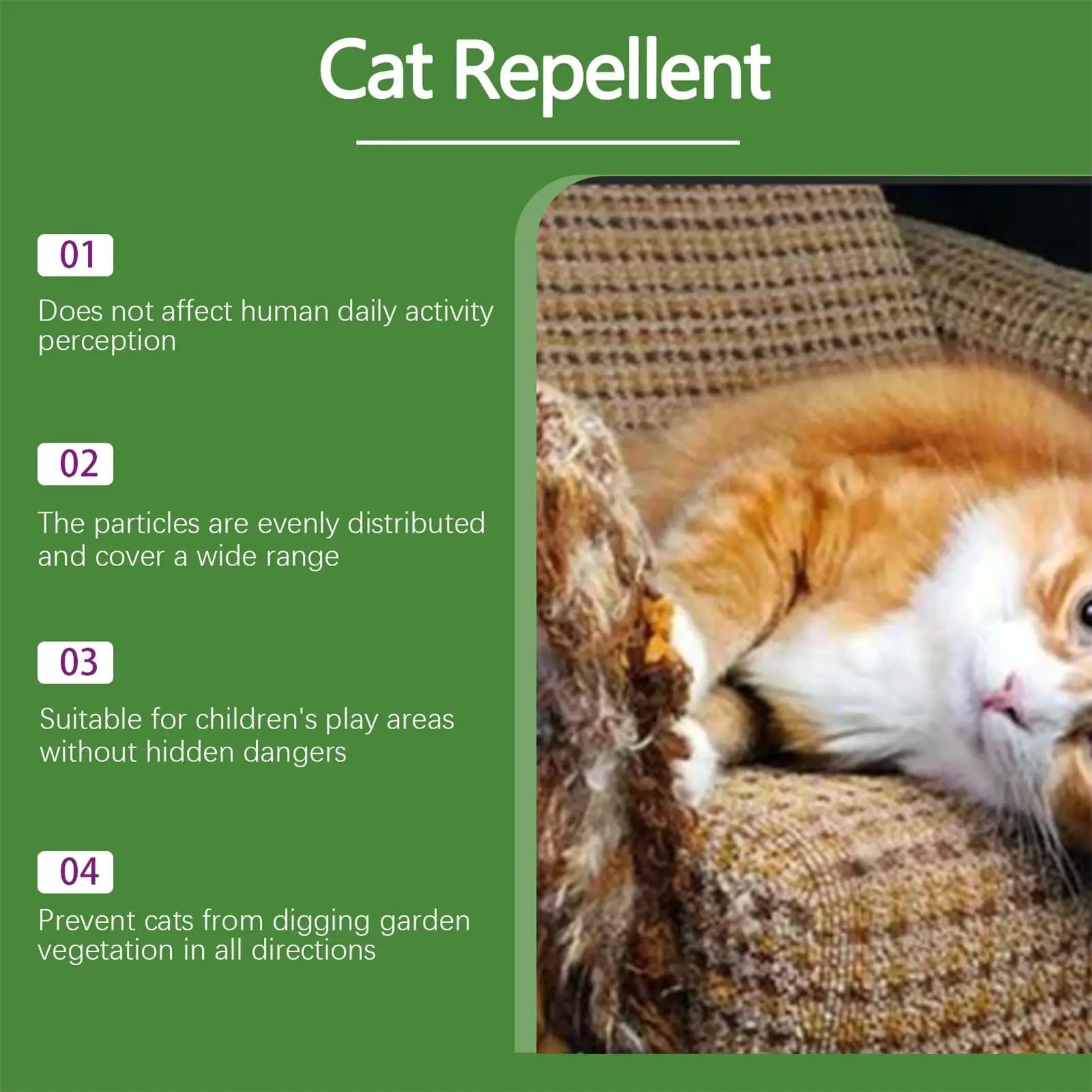 Cat Away Outdoor Cat Scratching Prevention Tablets Kitten Digging Prevention Tablets for Outdoor Patio Garden Lawn Backyard Qme