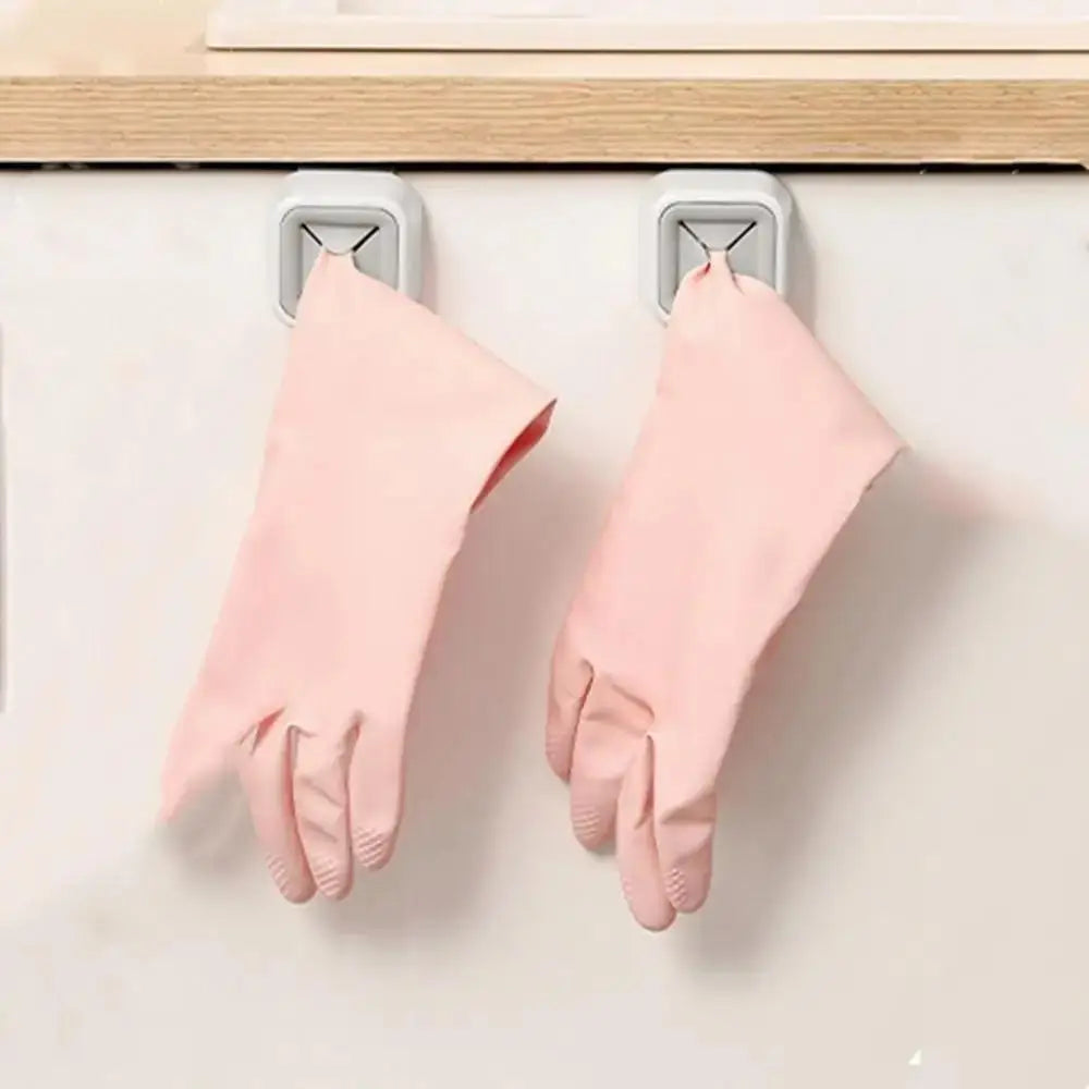 2pcs Creative Towel Plug Hook Bathroom Towel Rack Cleaning Supplies Rag Stopper Household Plastic Dish Towel Storage Qme