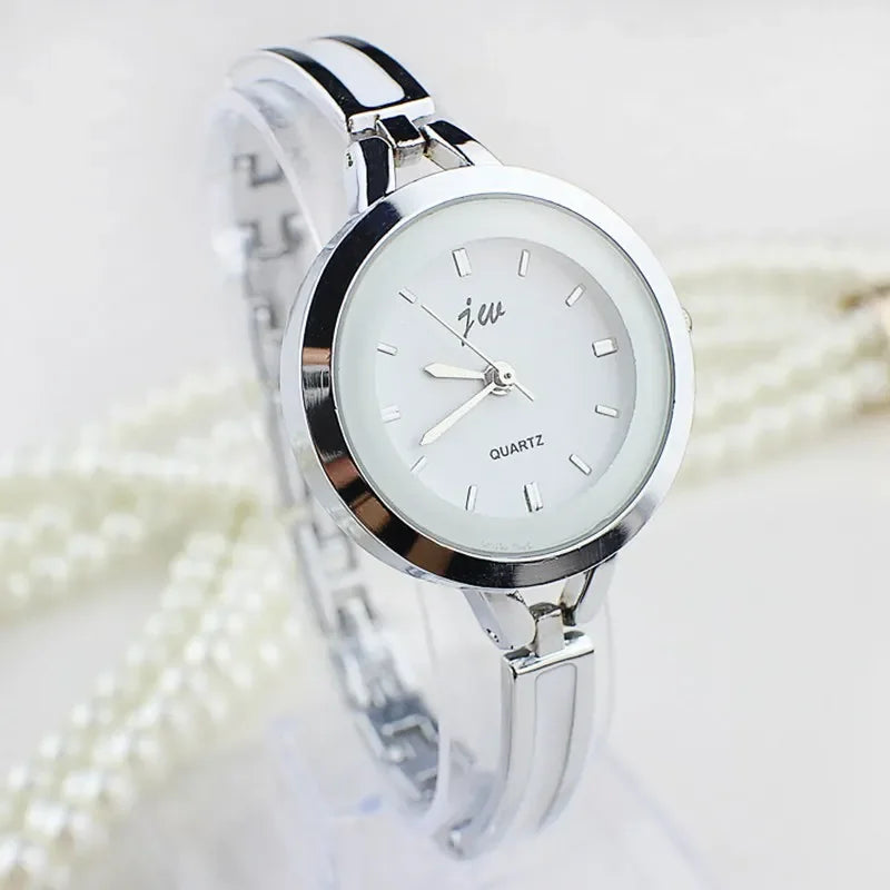 Famous Brand Rose Gold Silver Casual Quartz Watch Women Mesh Stainless Steel Dress Women Watches Qme