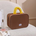 Makeup Bag, Large Capacity Waterproof Hand-Held Storage Bag, Cute And Portable, Business Travel Partition Layered Toileting Bag Qme A8