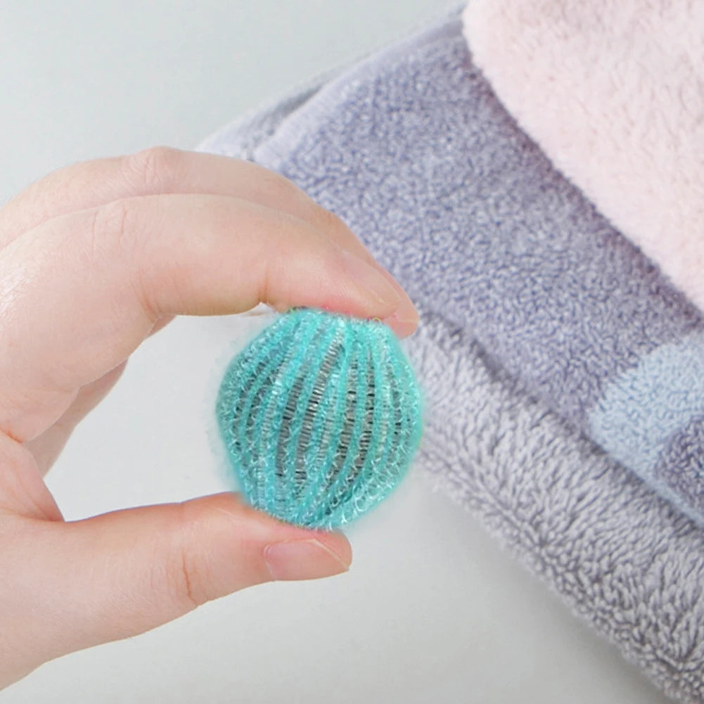 12pcs Lint Remover Washing Balls Reusable Washing Machine Ball Laundry Balls Removes Lint Decontamination of Pet Hair Qme