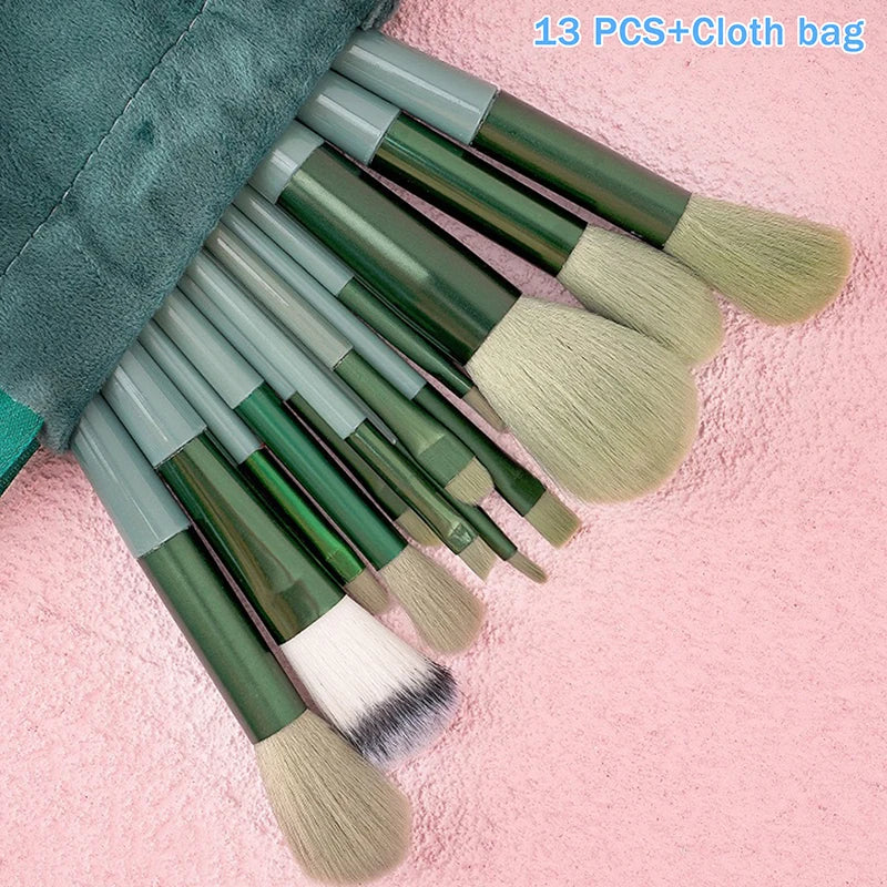 8 Fluffy Professional Makeup Brush Kabuki Eyeshadow Foundation Powder Qme A1