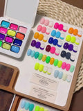 12-color Fluorescent Solid Gel Polish Gradient Blush UV Nail DIY Art Qme 01