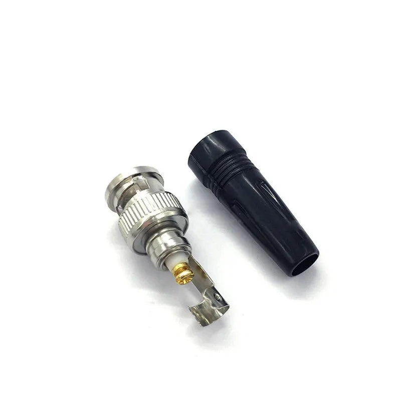 20pcs BNC Male Plug Adapter Connector Twist-on Coaxial RG59 Cable For CCTV Camera Video Audio Connector C5 Qme