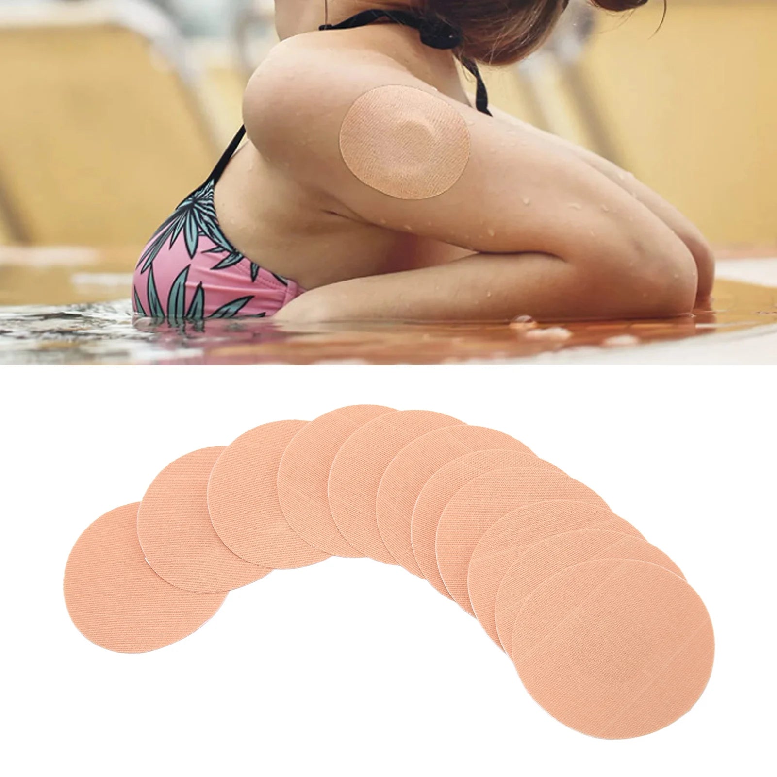 Sensor Patches Waterproof Prevent Slipping Strong Adhesion Sensor Covers Skin Friendly Breathable for Swimming for Walking Qme