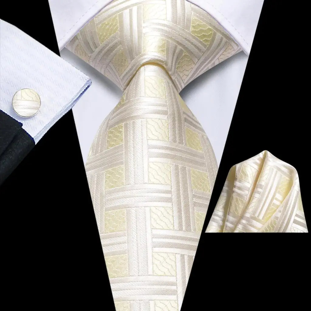 Hi-Tie Solid Orange Blue Mens Fashion Necktie Handkerchief Cufflinks for Tuxedo Accessory Classic Silk Luxury Tie for Man Gift Qme SN-3781