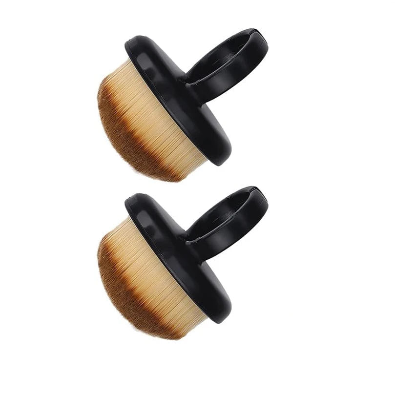 1 Nail Dust Brush Cleaning Manicure Scrubber Ring Duster Soft Fiber Qme 2PCs-black