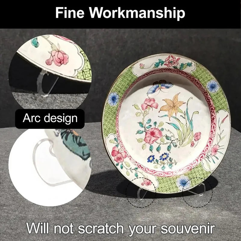 Painting Collection Artwork Display Holder Plates Bowls Rack Easel Qme