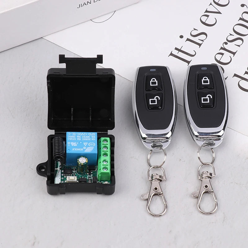 Universal Gate Remote Control Switch DC 12V RF 433 Mhz Asking Code Qme