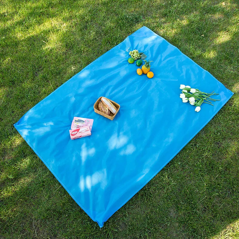 1.4*2m Waterproof Pocket Beach Blanket Folding Camping Mat Mattress Portable Lightweight Outdoor Picnic Mat Sand Beach Sunbathin Qme