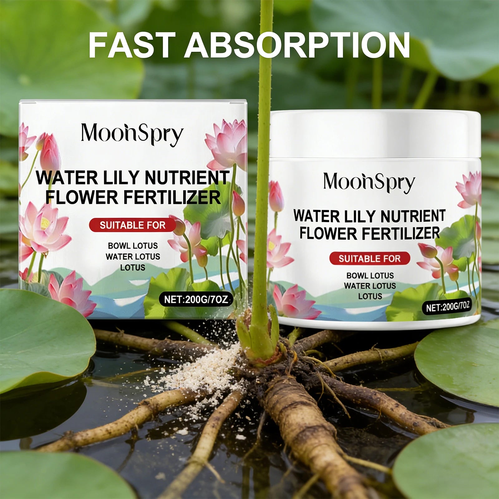 Water Lily Nutrient Flower Fertilizer Promote Root Growth Increase Flowers Number Improve Petal Luster Flower Nutrient Solution Qme