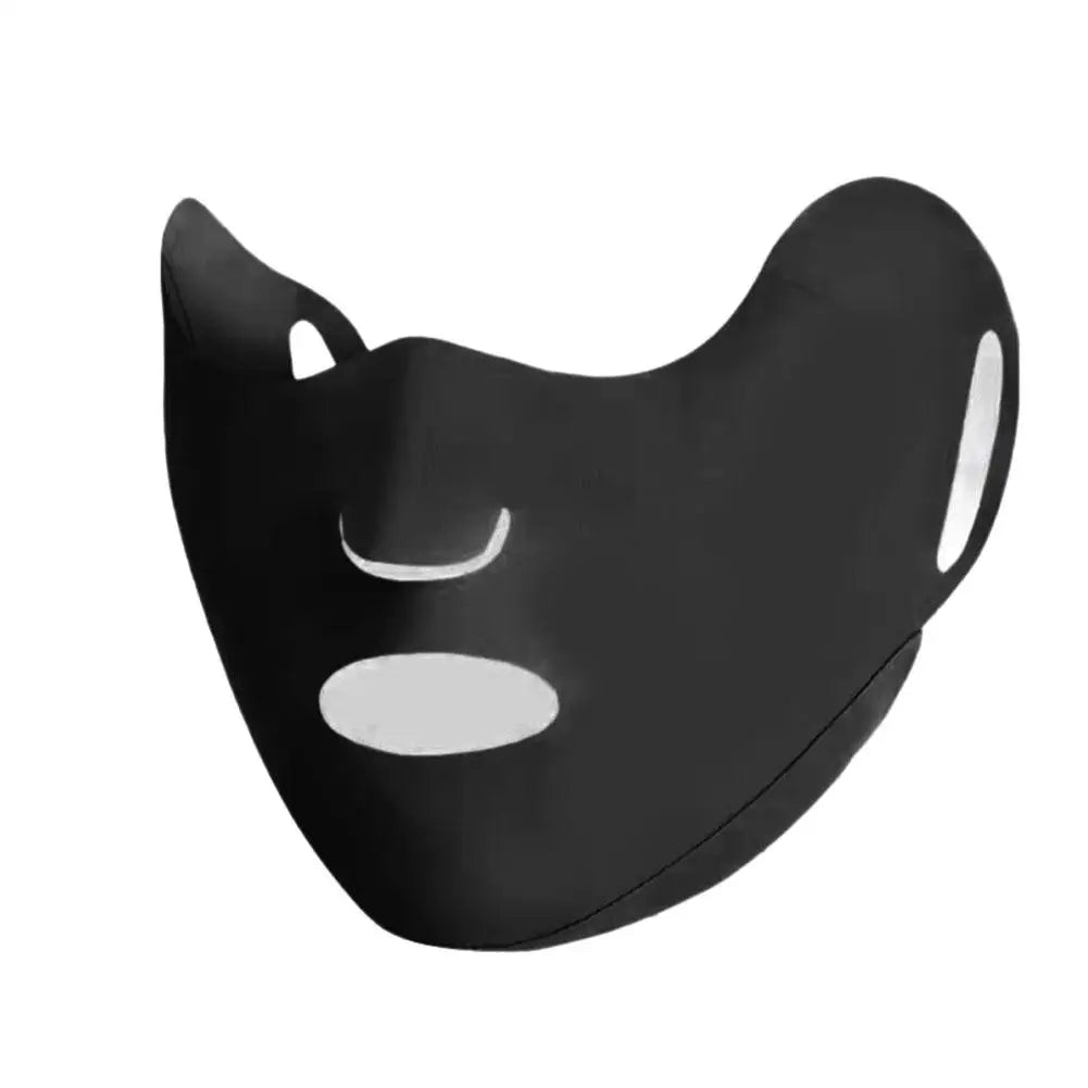 Anti-UV Face Mask Breathable Washable Cover Sunscreen Outdoor Daily Qme Black