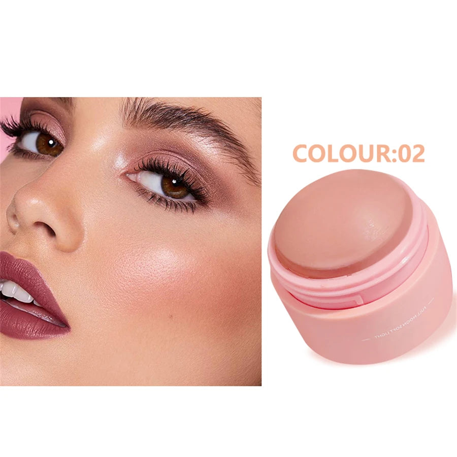 6 Colors Waterproof Blush Cream Long-lasting Multi-use Makeup Women Qme 02