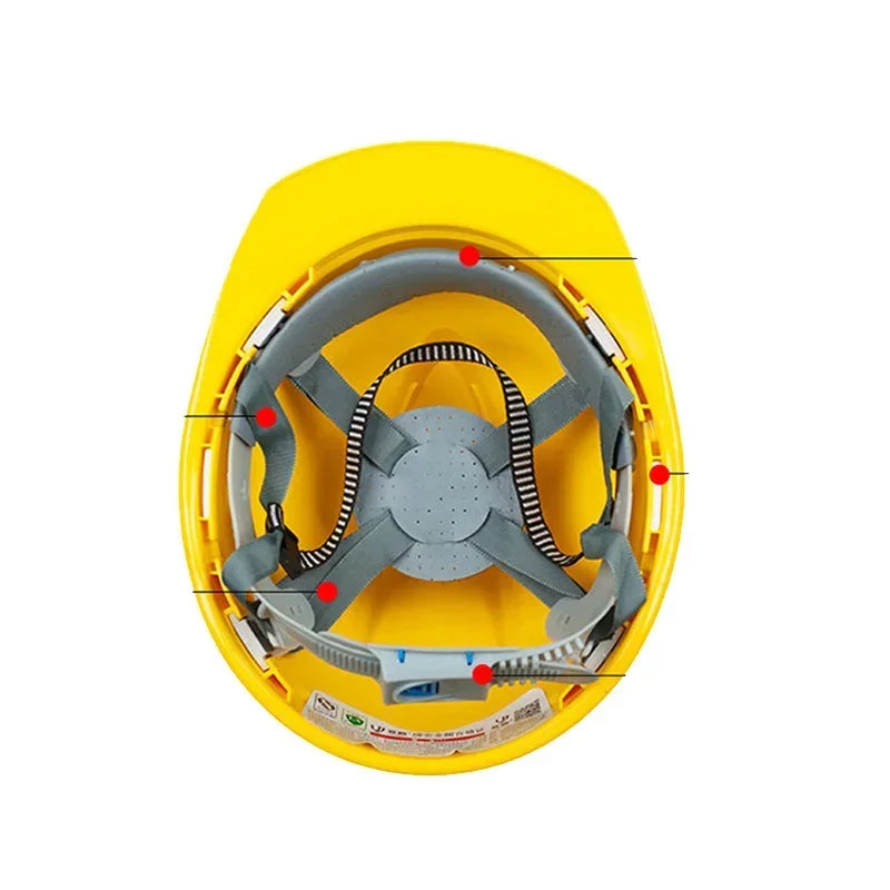 Outdoor Working Construction Workplace Adjustable Thickened Protective Safety Hard Hat ABS Material Qme