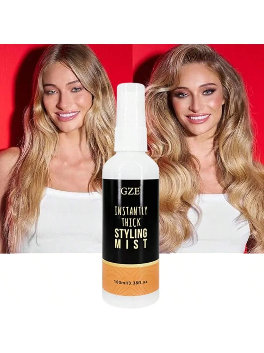 GZE Instantly Thick Styling Mist - Volumizing Hair Spray for Fine Hair - Texturizing Spray for Bigger, Fuller Hair - Light Hold Qme