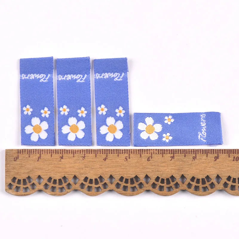 50Pcs Multicolor Flower Embroidery Cloth Labels Handmade DIY Hats Bags Crafts Garment Supplies Sewing Accessories Tags c3504 Qme 2
