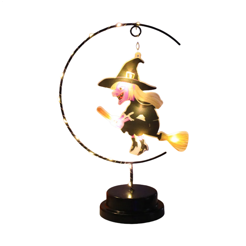 Flying Witch Night Lights Creative Gothic Standing Home Decoration Qme Warm white China Mainland