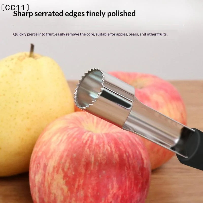 Corer Pitter Pear Bell Twist Fruit Stoner Easy Core Seed Remover Qme