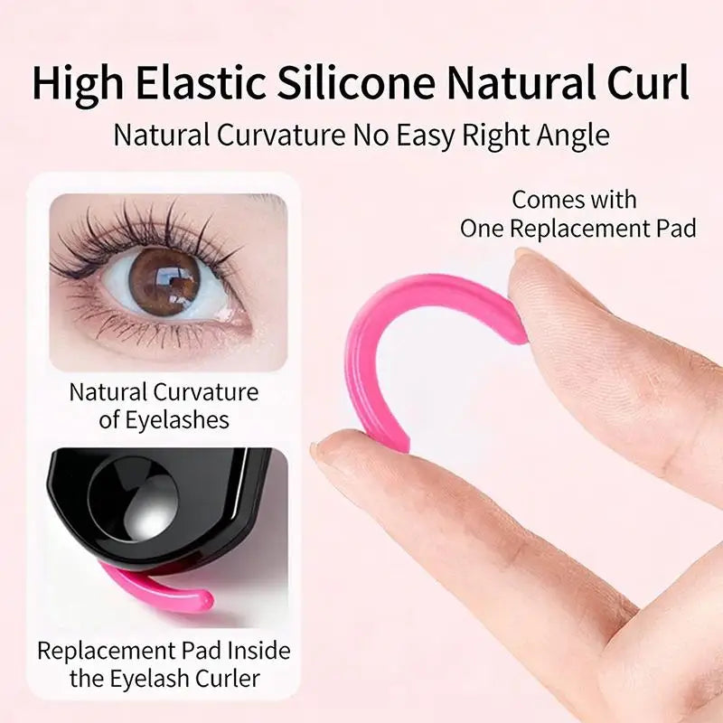 Natural-effect Eyelash Curler Professional Eye Makeup Aid Even Curl Qme