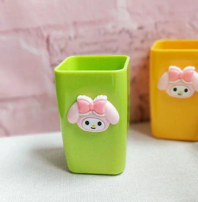 Hello Kitty Cup Shock-resistant Creative Couple's Mouthwash Plastic Qme 9